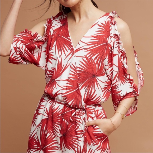 Gently Worn Bishop + Young Cold-Shoulder Romper-Large - Picture 1 of 11